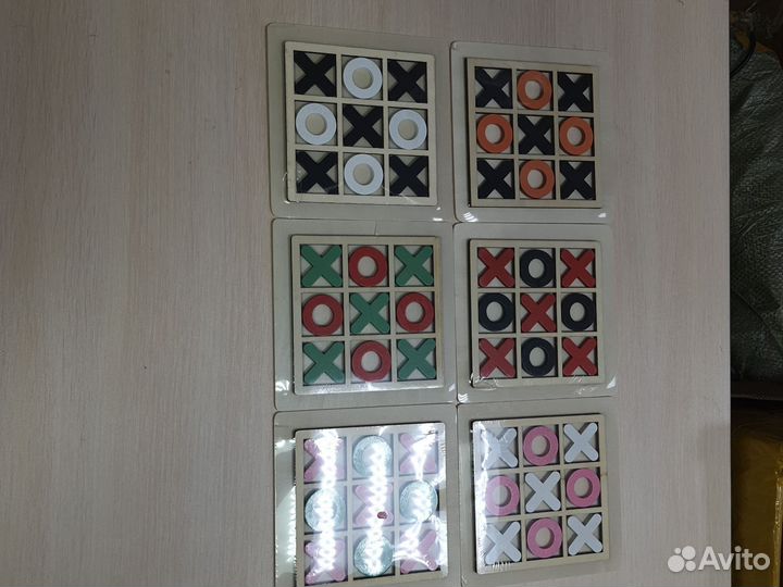 Деревянные игры крестики- нолики