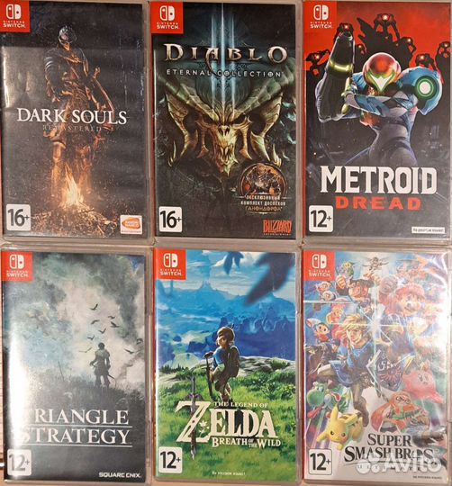 Картриджи nintendo switch