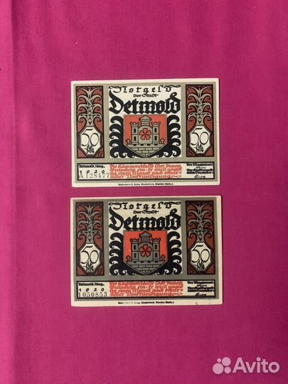 Нотгельды германии боны