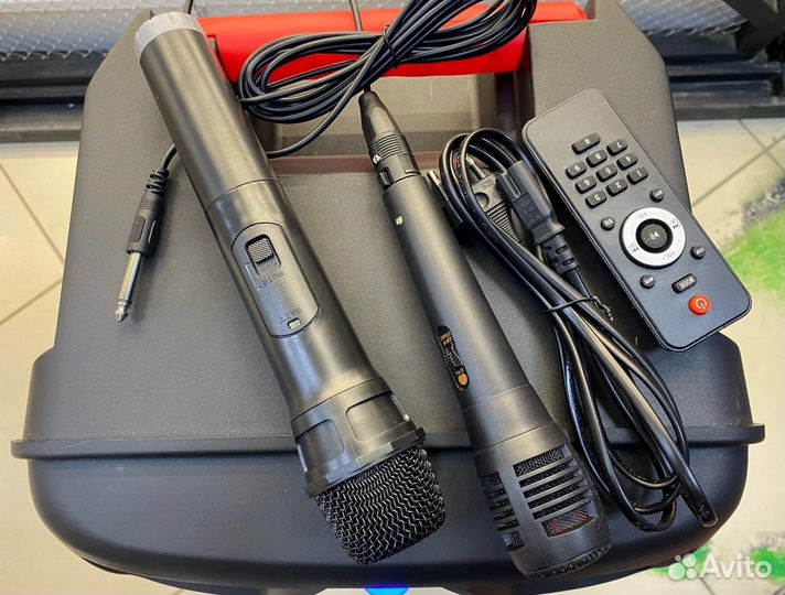 Беспроводная большая колонка с диско шаром