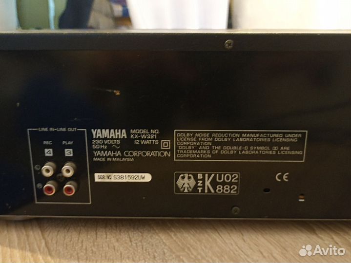 Кассетная дека yamaha kx 321