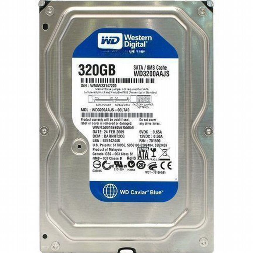 [WD3200AAJS] Жесткий Диск Wd 320gb Sata3.5 Wd3200aajs