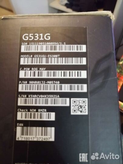 Игровой ноутбук asus rog stix