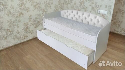 Кровать мягк спинка лдсп для малыша 2е спальное