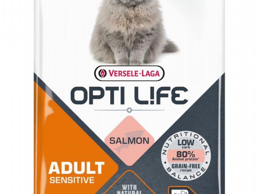 Versele-Laga Opti Life Cat Sensitive Salmon 1кг