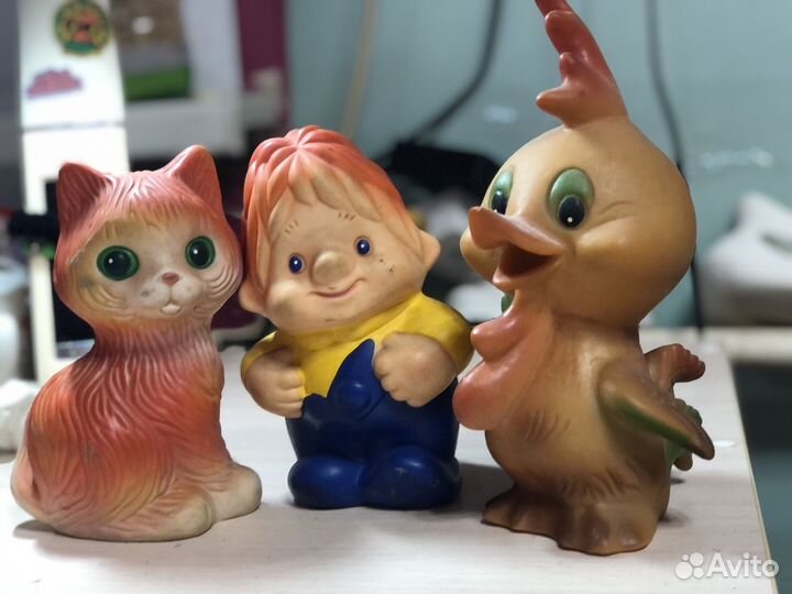 Резиновые игрушки пищалки СССР