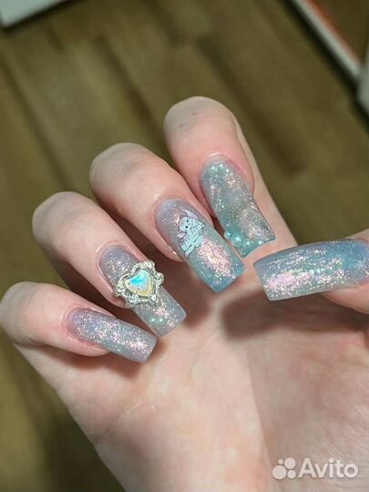 Маникюр наращивание ногтей