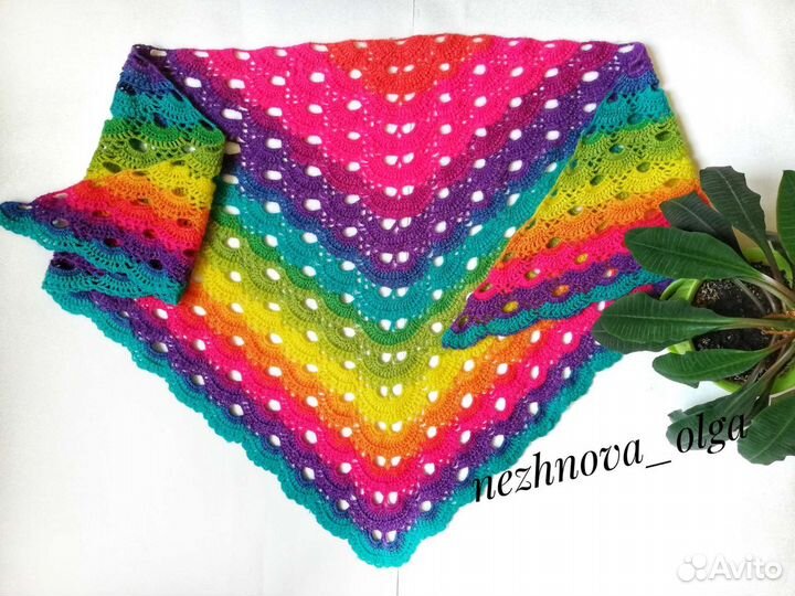 Бактус, шаль, платок