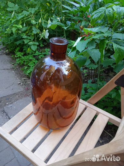 Бутыль лабораторная коричневое стекло СССР