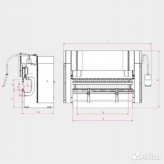 Листогибочный пресс AD-R 30100