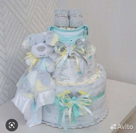 Торт из памперсов на выписку