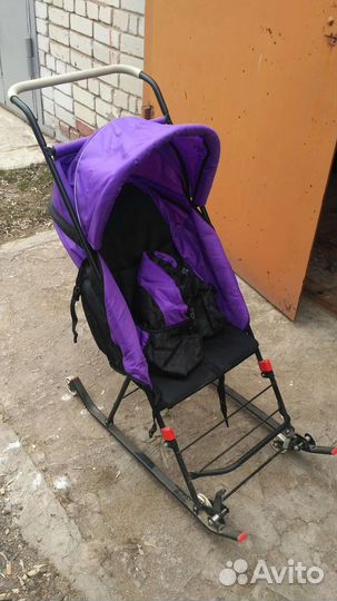 Детские санки коляска