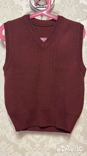 Жилетка для мальчика школьная 122