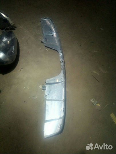 Мерседес GL юбка заднего бампера хром