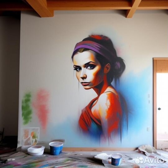 Граффити оформление, Роспись стен