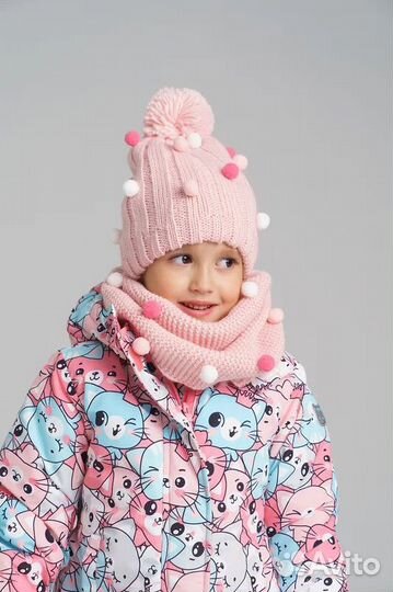 Комплект шапка и снуд