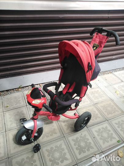 Детский трехколесный велосипед lamborghini