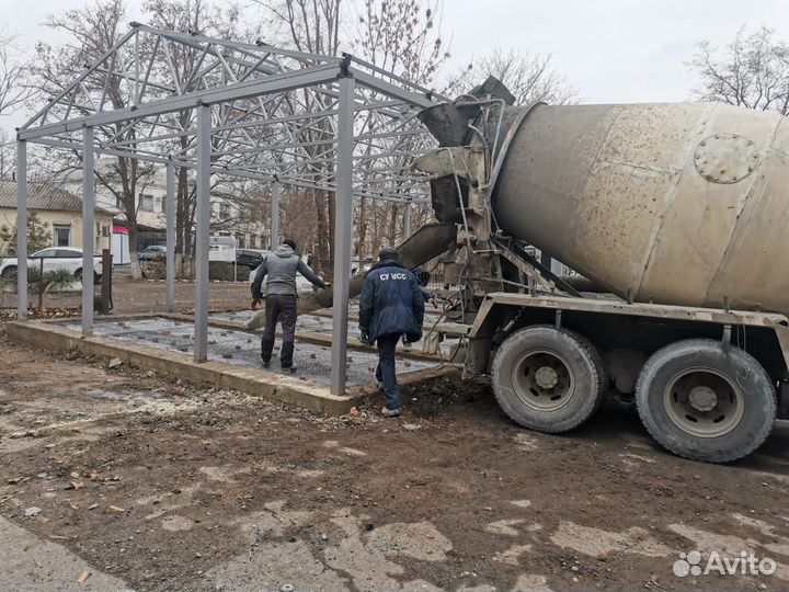 Гараж из сэндвич панелей для техники