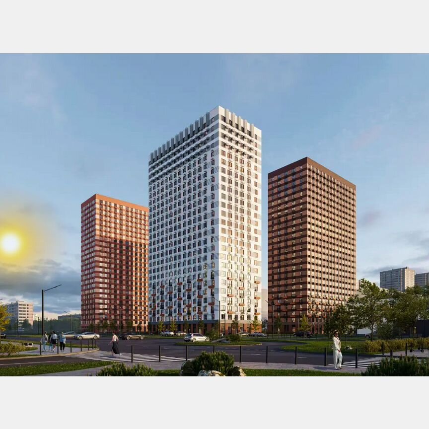 3-к. квартира, 76 м², 7/25 эт.