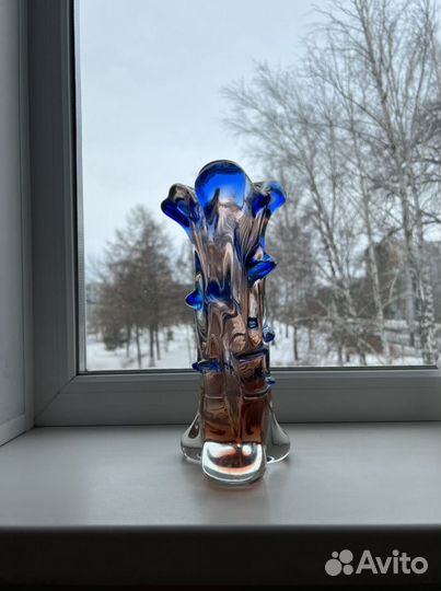 Ваза Богемское стекло СССР