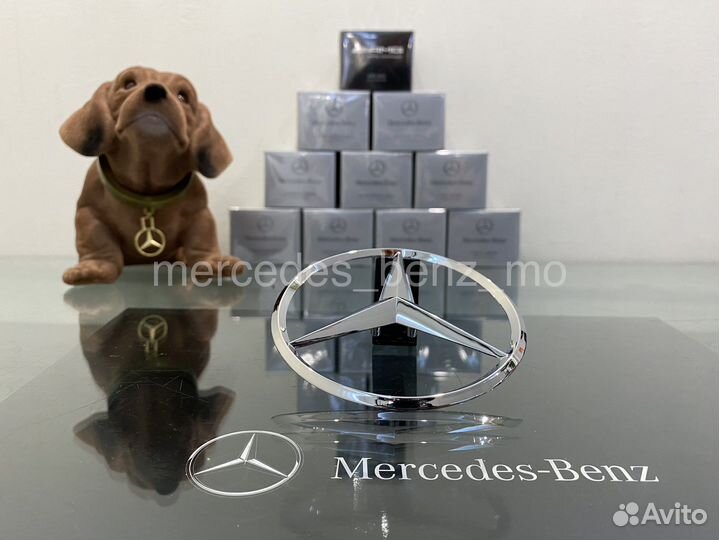 Эмблема звезда Мерседес Бенц на крышку багажника