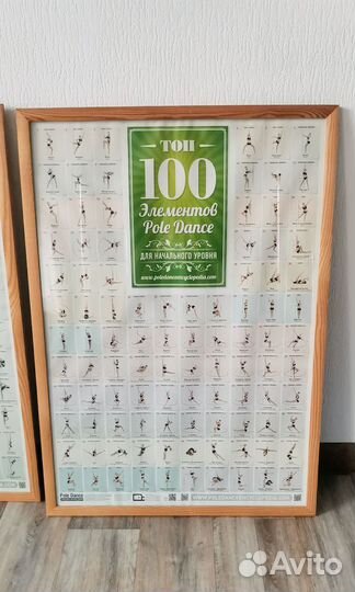 Плакаты постеры pole dance элементы