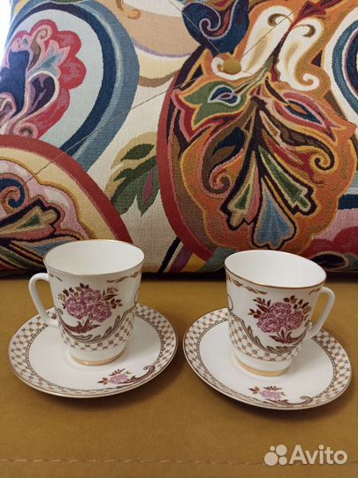 Кофейные чашки лфз костяной фарфор