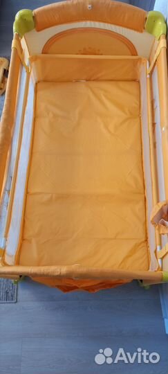 Детская кровать манеж 2х уровневая