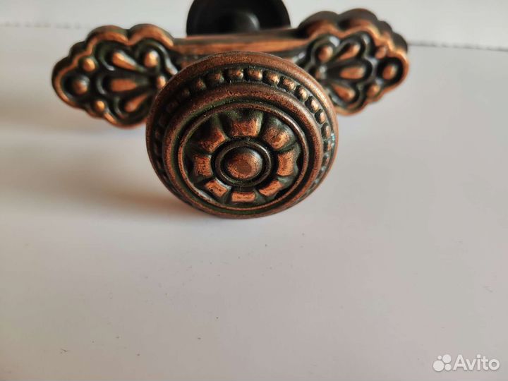 Дверная ручка новая двухсторонняя, Фаянсовая