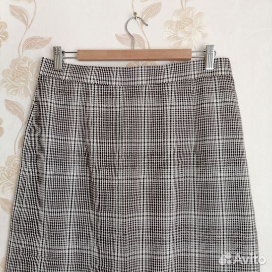 Юбка винтажная клетчатая миди 50рр