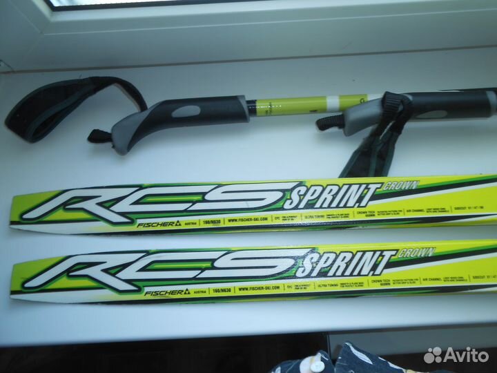 Лыжи беговые fisher 160 см
