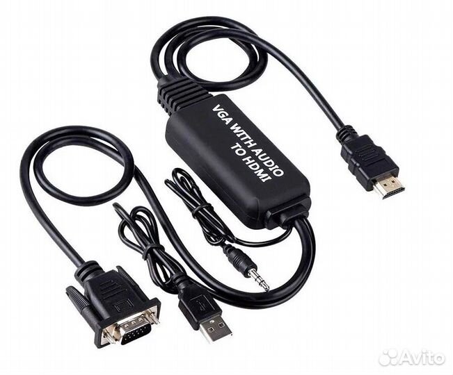 Кабель-конвертер 1,2 метра из VGA в hdmi, vga-hdmi