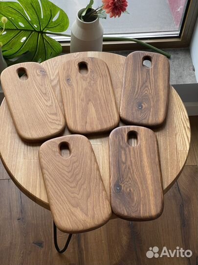 Доска разделочная из дерева дуба для подачи