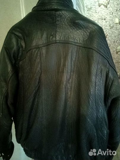 Мотокуртка кожаная мужская 54 размер