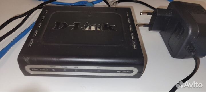 Проводной adsl маршрутизатор D Link с блоком питан