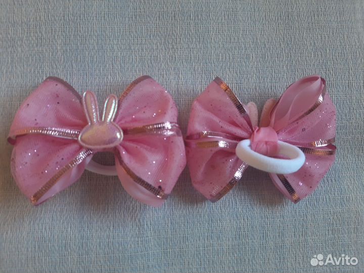 Блестящие бантики на резинке