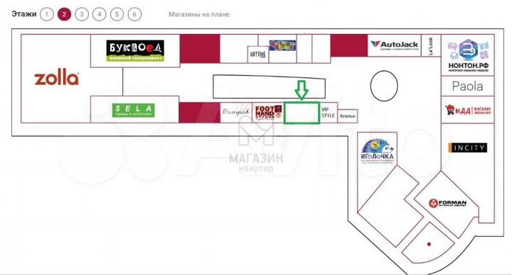 Торговая площадь в ТК лиговъ