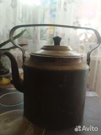 Чайник СССР латунный