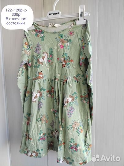 Платье для девочки hm 122-128