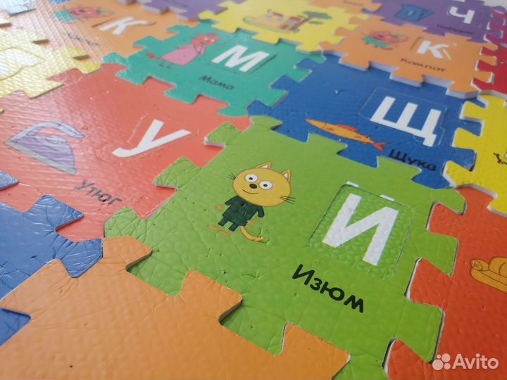 Детский коврик пазл 125*93 см