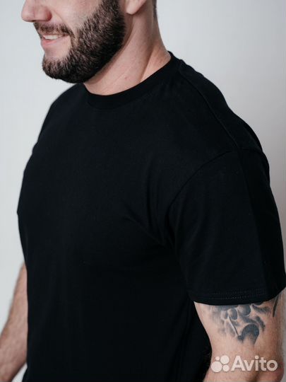 Футболка мужская базовая однотонная