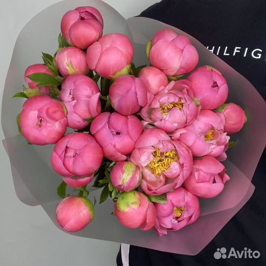 Пионы букет из хризантем