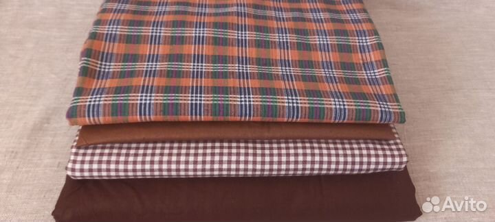 Ткани клетка (винтаж) 6 видов СССР