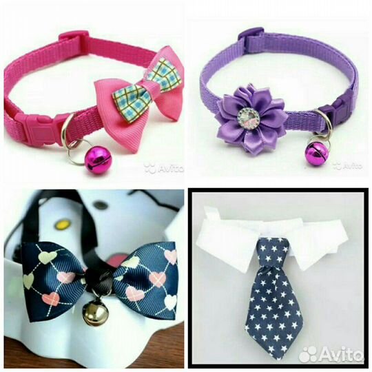 Поводок намордник мяч галстук бантик бирка ошейник