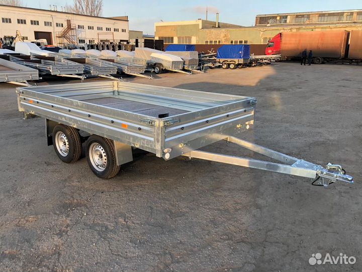 Прицеп двухосный мзса 817738.001 кузов 3*1,85 м