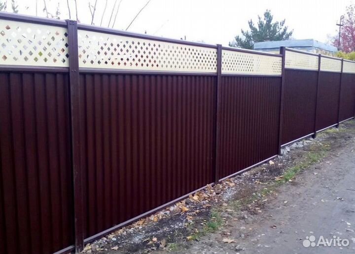 Забор из профнастила с доставкой
