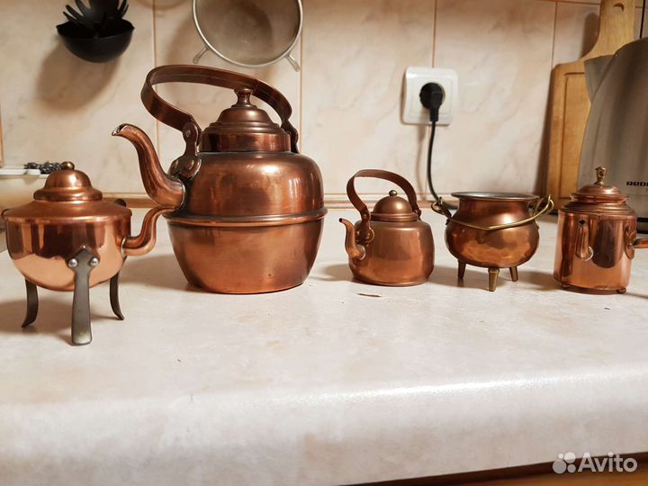 Медная посуда в миниатюре