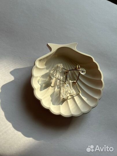 Подставка Ракушка и Ароматическая свеча Пион