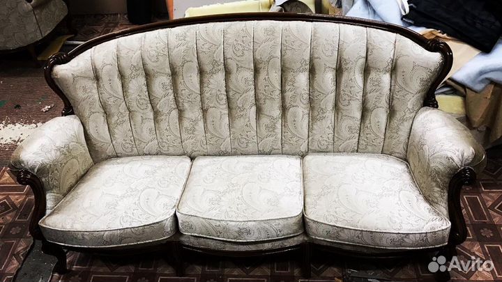 Перетяжка обивка ремонт мягкой мебели