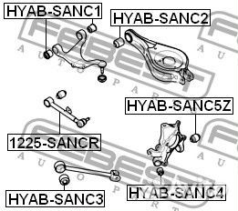 Сайлентблок заднего нижнего рычага